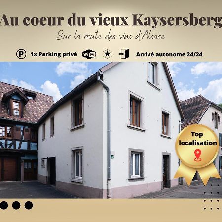 Gite Au Coeur Du Vieux Kaysersberg - Parking Prive & Wifi Buitenkant foto