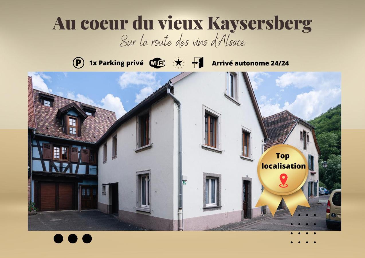 Gite Au Coeur Du Vieux Kaysersberg - Parking Prive & Wifi Buitenkant foto